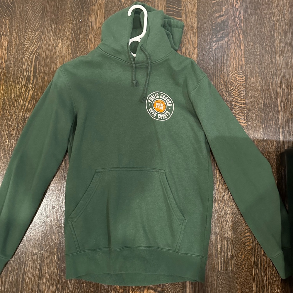 Green H&M hoodie